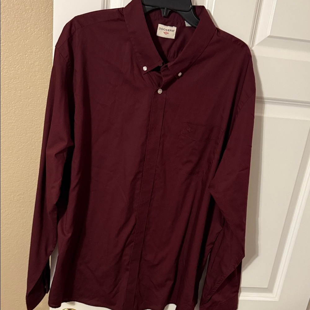 Dockers Men's maroon Shirt Jacket